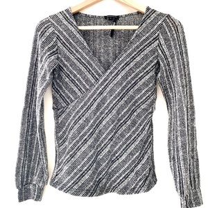 🔥 Dynamite Faux Wrap Long Sleeve Sweater
